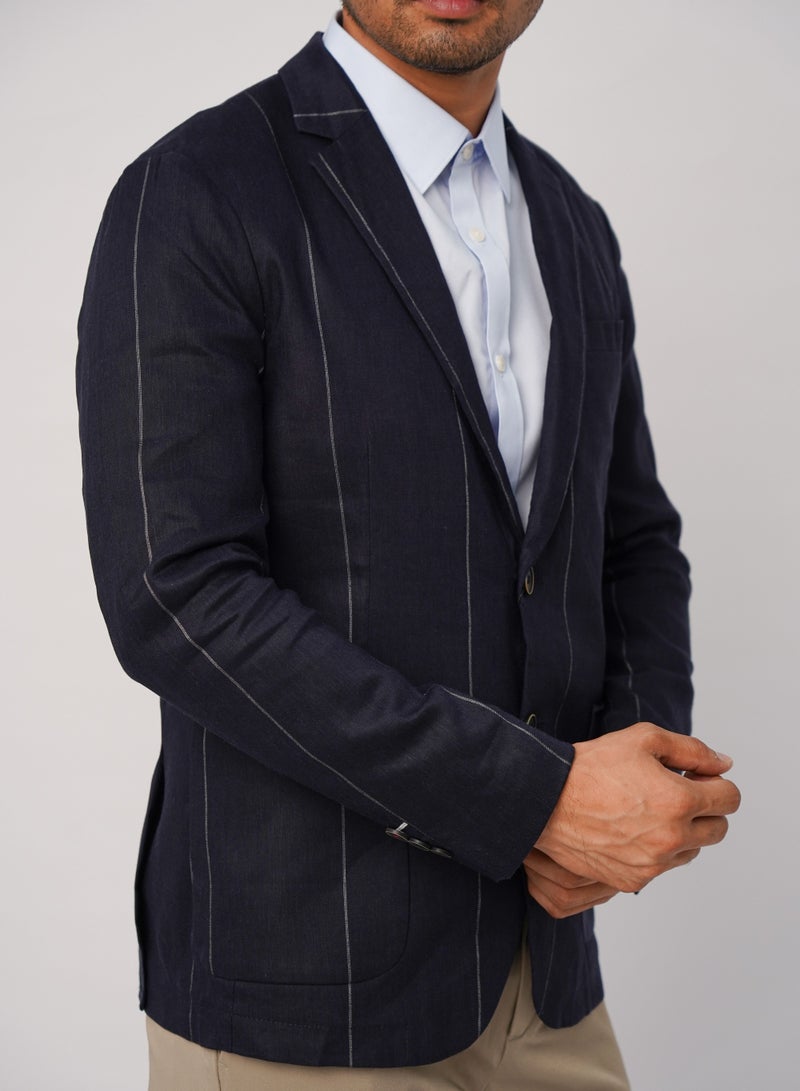 SELECTED Men's Autumn Suit Blazer - Electric blue