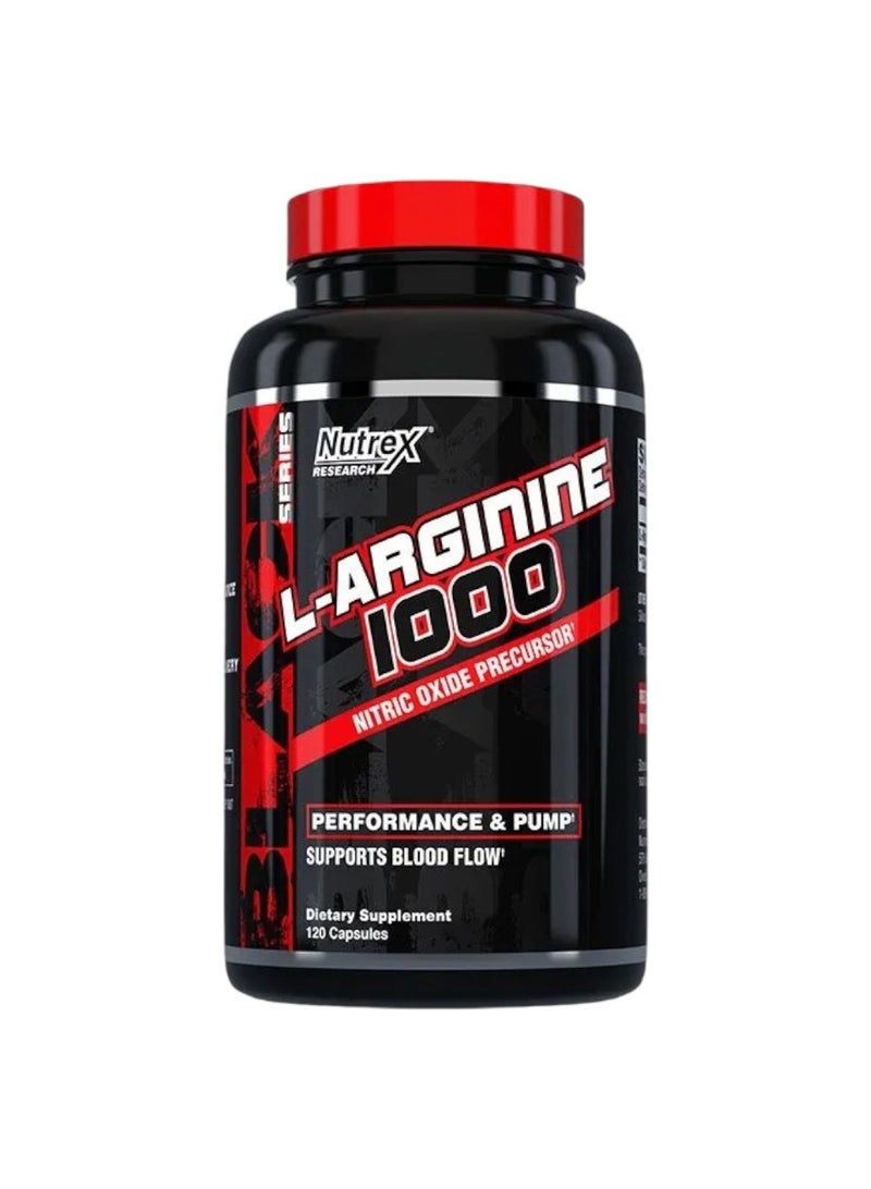 L Arginine 1000 Nitric Oxide Precursor 120 Capsules