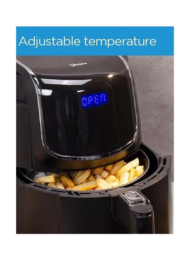 XL Digital Air Fryer With Dual Cyclone Rapid Hot Technology for Frying, Grilling, Broiling, Roasting, Baking, Toasting, Timer up to 60 minutes Temperature Control up to 200°C 4 L 1500 W MFCN40D2 BLACK