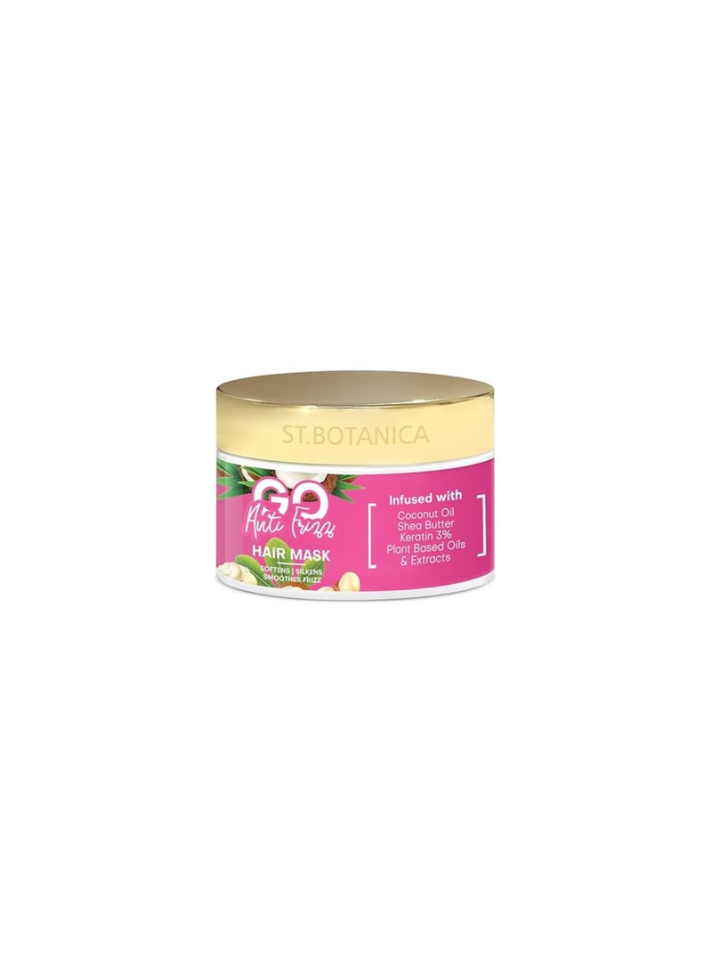 St.Botanica GO Anti Frizz Hair Mask Infused With Coconut Oil Shea Butter Keratin to Smoothen Soften Hair