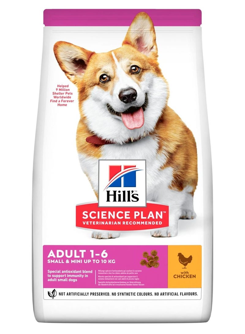 Science Plan Small & Mini Adult Dog Food with Chicken 1.5kg
