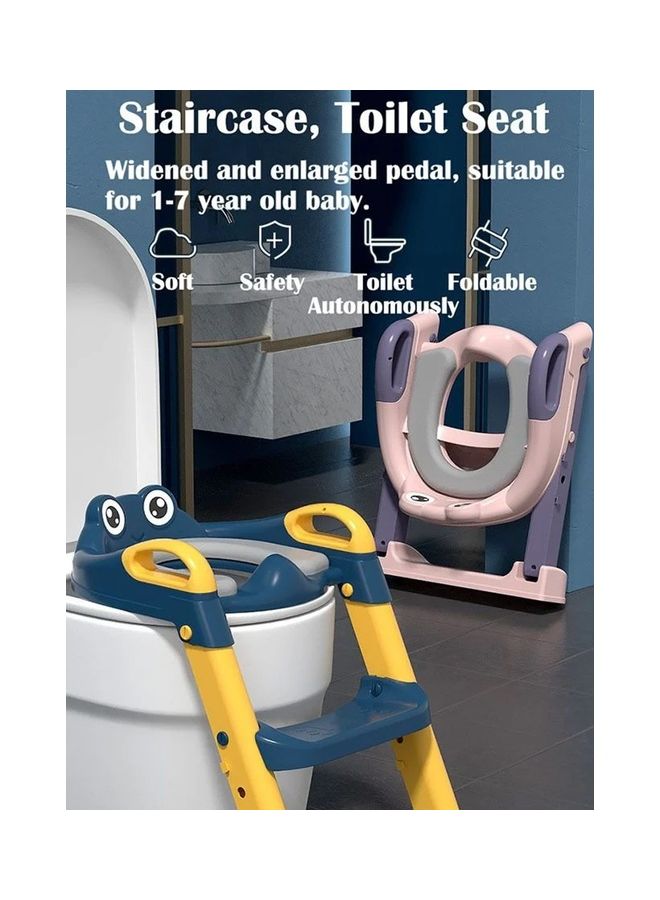 Baby Folding Anti-Slip Potty Training Toilet Chair With Adjustable Ladder