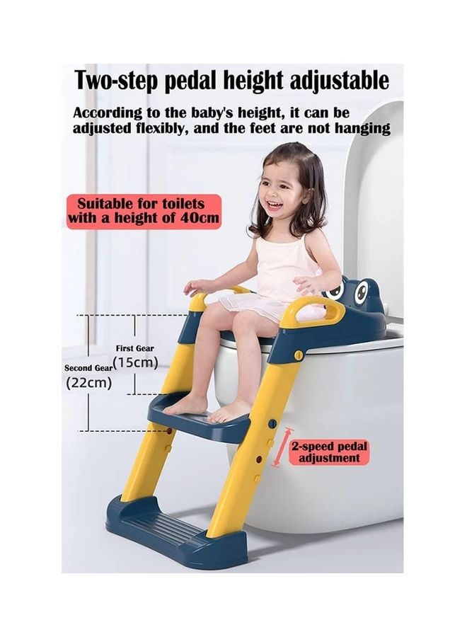 Baby Folding Anti-Slip Potty Training Toilet Chair With Adjustable Ladder