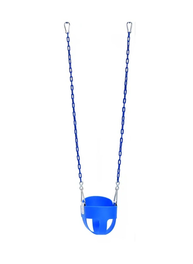 High Back Full Bucket Toddler Swing Seat With Plastic Coated Chains