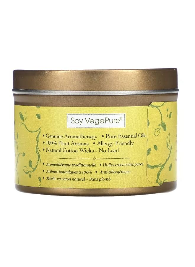 Soy VegePure Travel Tin Candle Ambiance Orange  Lemongrass 2.8 oz 79.38 g