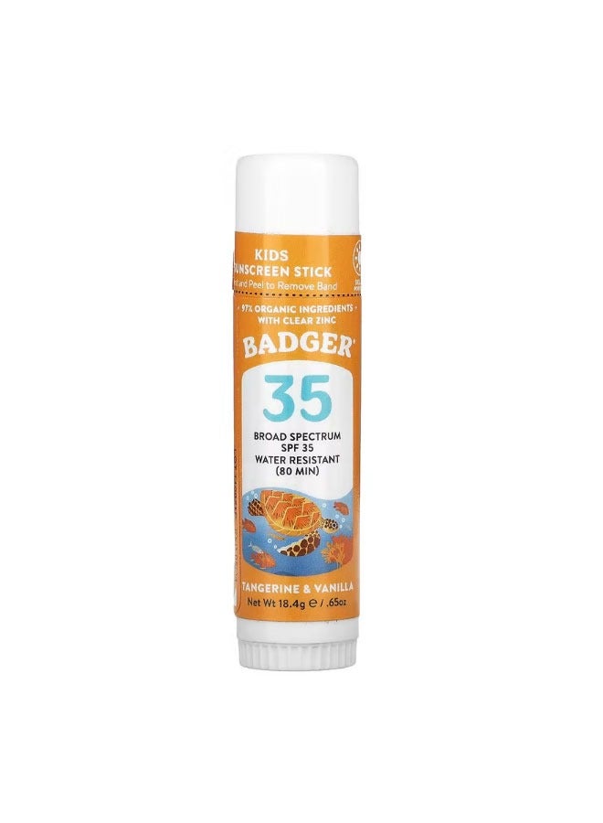 Kids Sunscreen Stick SPF 35 Tangerine  Vanilla 0.65 oz 18.4 g
