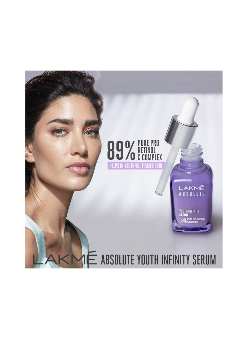 LAKME Absolute Youth Infinity Skin Sculpting Face Serum with Niacinamide Collagen Booster and Vitamin