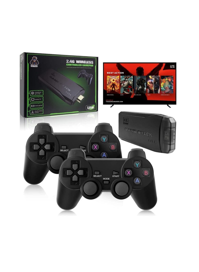 DMG 4K HD video game console, dual 2.4G wireless controllers, plug-and-play stick, built-in 10,000 games, retro handheld console