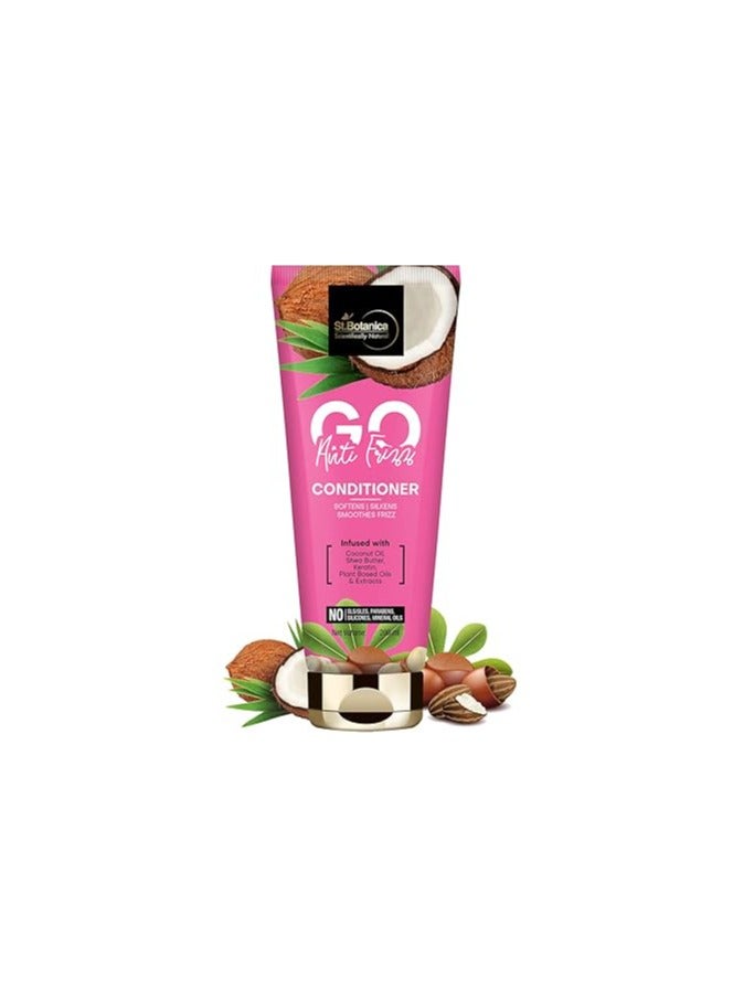 St.Botanica GO Anti Frizz Hair Conditioner with Coconut Oil Shea Butter that Smoothens Nourishes Hair