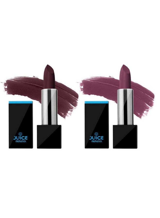 ; Molten Mauve M41 & Toasted Almond M99 ; Waterproof & Long Stay Lipstick (Richstick) ; Pack Of 2