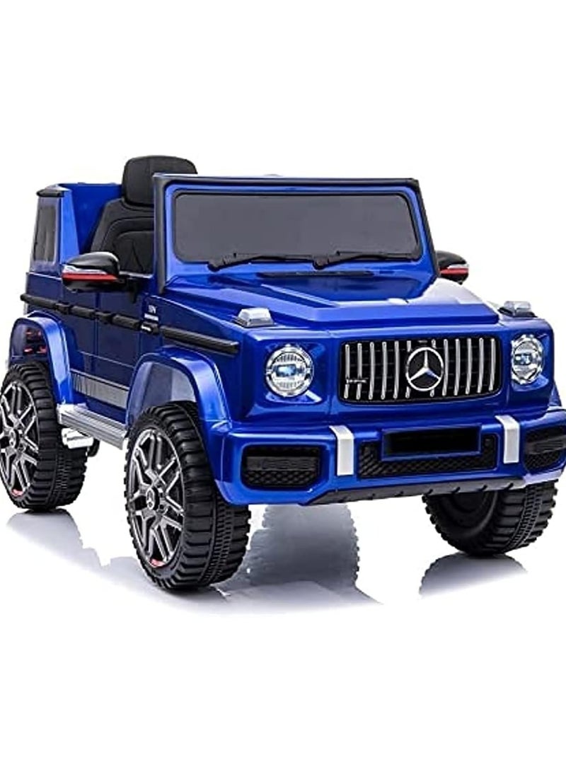 Mercedes Benz Amg G63, Licensed Electric Car, 12V Ride On Car With Remote Control For Kids - Painting Blue