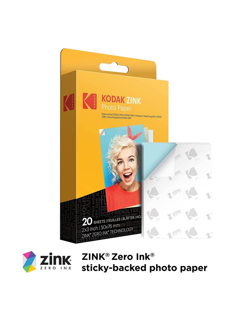 Zink Paper For Printomatic 20 Sheets