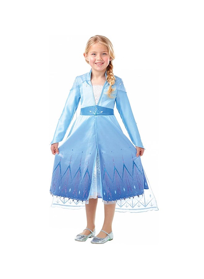 Official Disney Frozen 2, Elsa Premium Dress, Childs Costume, Size Large Age 7-8 Years