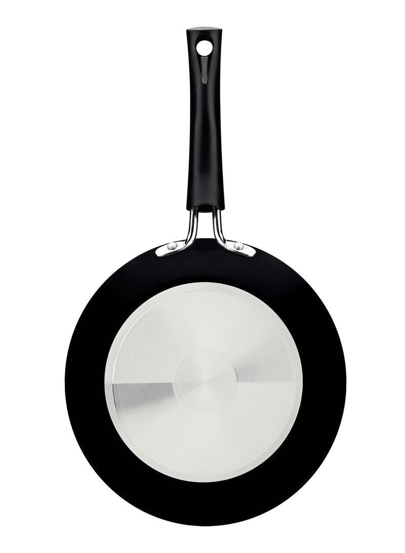 Chelsea 24cm 1.2L Black Aluminum Frying Pan with Interior and Exterior Starflon Max PFOA Free Nonstick Coating