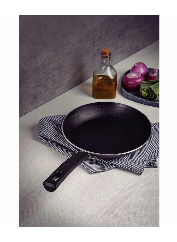 Sicilia 24cm 1.2L Hazelnut Aluminum Frying Pan with Interior and Exterior Starflon Excellent PFOA Free Nonstick Coating