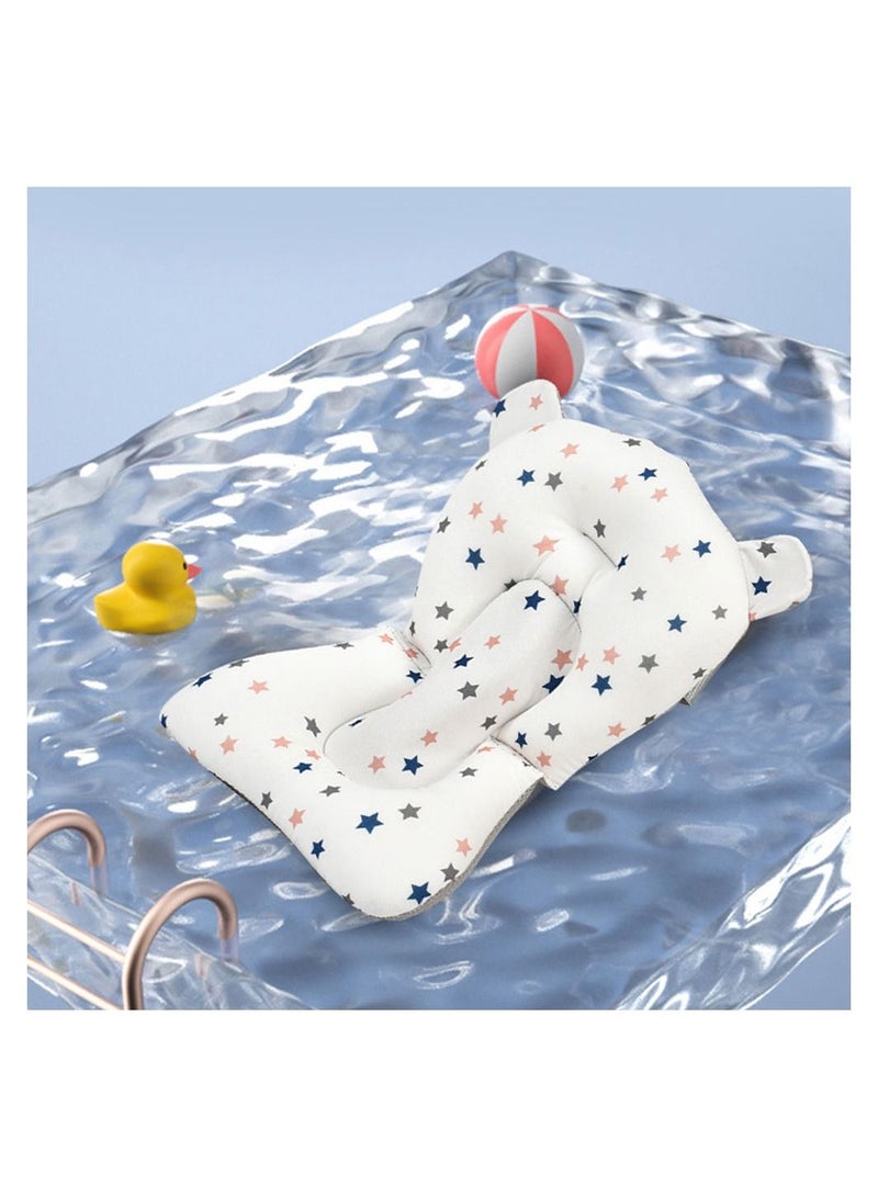 COOLBABY Collapsible Baby Bathtub Baby Bath Tub with Soft Cushion Portable Travel Bathtub with Drain Hole