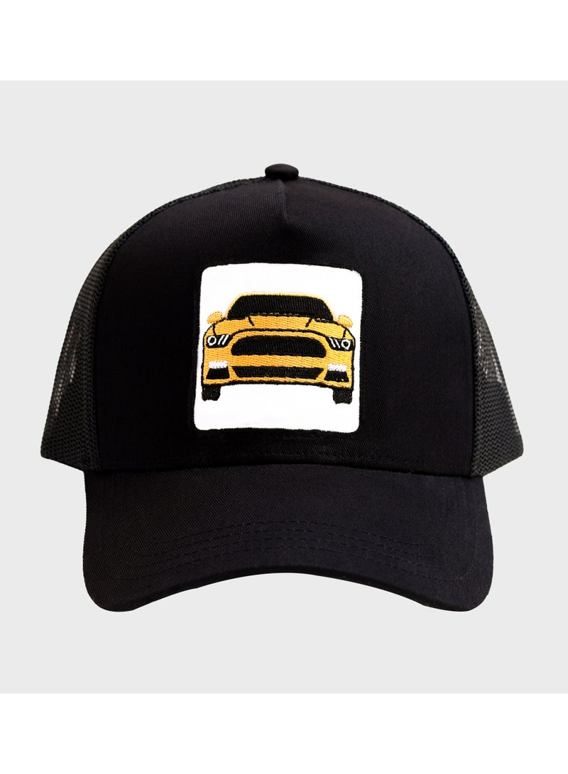 Men's Cap with Mesh and Snapback closure - Ford Car Collection Black