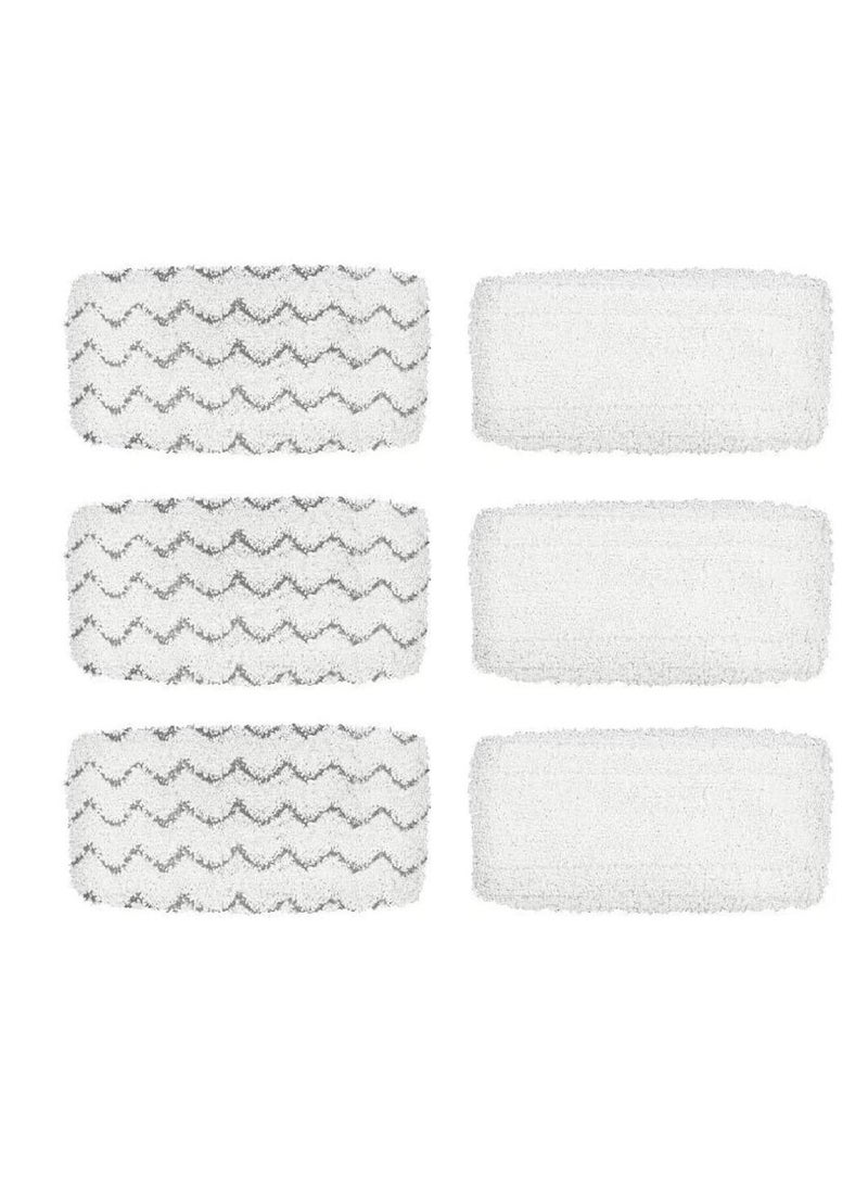 BettaWell Steam Mop Refill Pads For Bissell 1252 1606670 1543 1652 1132M 1530 11326 Symphony Hard Floor Vacuum Steam Cleaner Series (Pack Of 6)