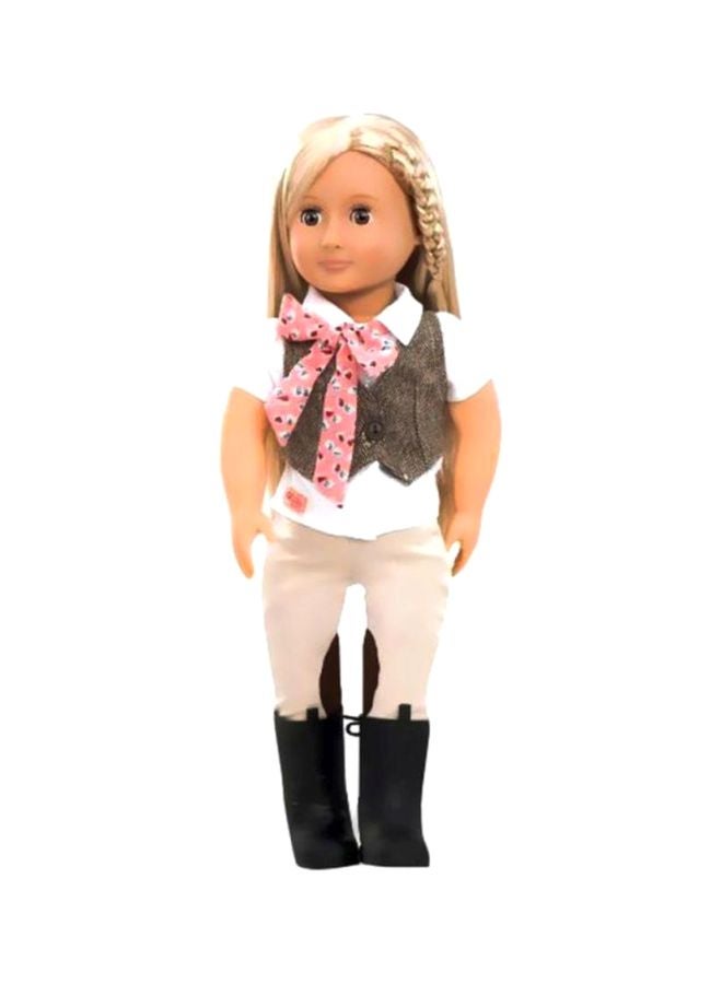 Leah Riding Doll With Tweed Vest BD31062Z, Age 3+ Years 24.1x12.7x50.8cm
