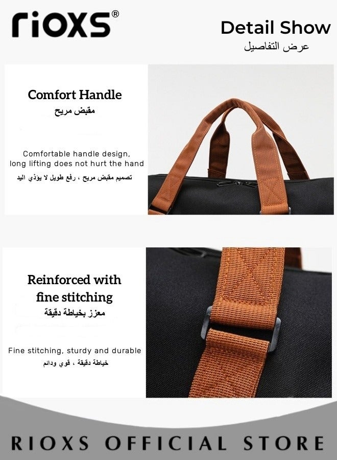 Large Capacity Multi Pocket Gym Bag with Shoes Compartment Sports Bag with Waterproof Pocket Outdoor Sport Travel Duffel Bag for Women and Men