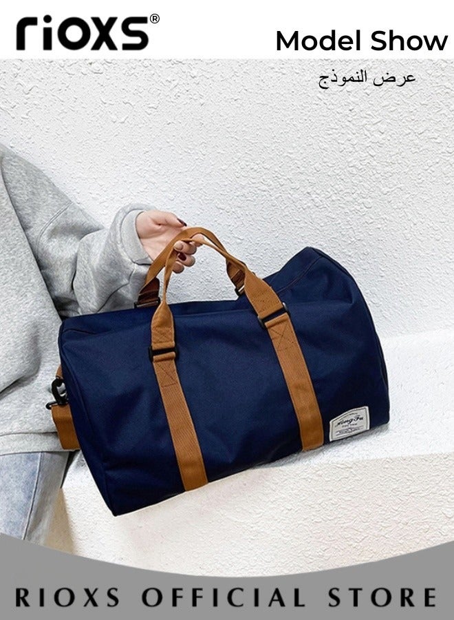 Large Capacity Multi Pocket Gym Bag with Shoes Compartment Sports Bag with Waterproof Pocket Outdoor Sport Travel Duffel Bag for Women and Men