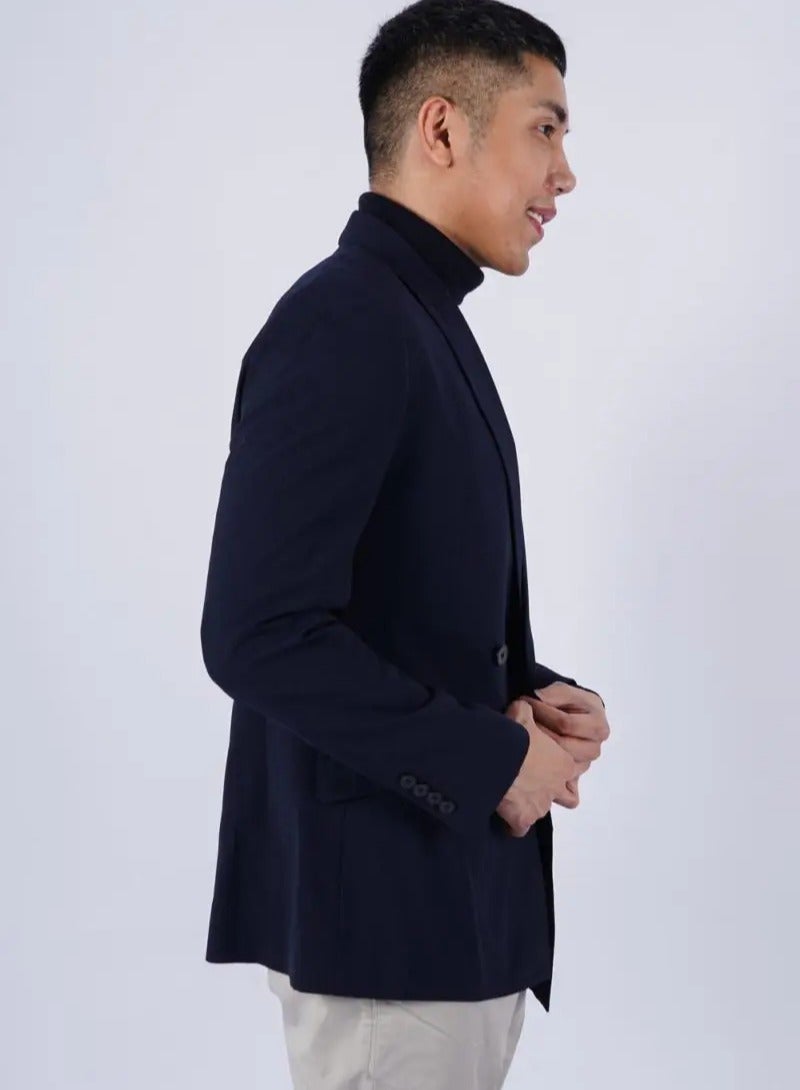 Men’s Summer Suit Blazer Wool Mix – Electric Blue