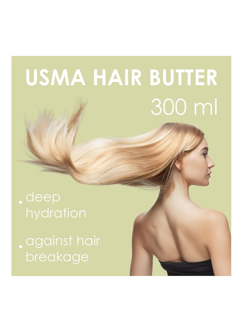 Usma Hair Butter for Strength & Shine – Shea & Flax Oils for All Hair Types