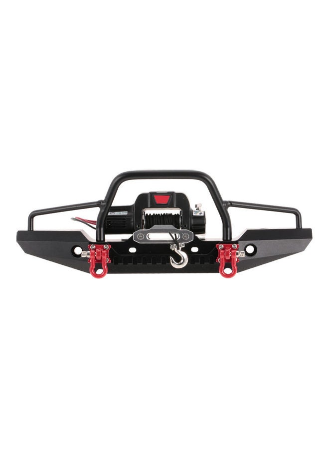 Metal Front Bumper with 2 LED Light and Remote Control Electric Winch 20 x 7 x 10cm