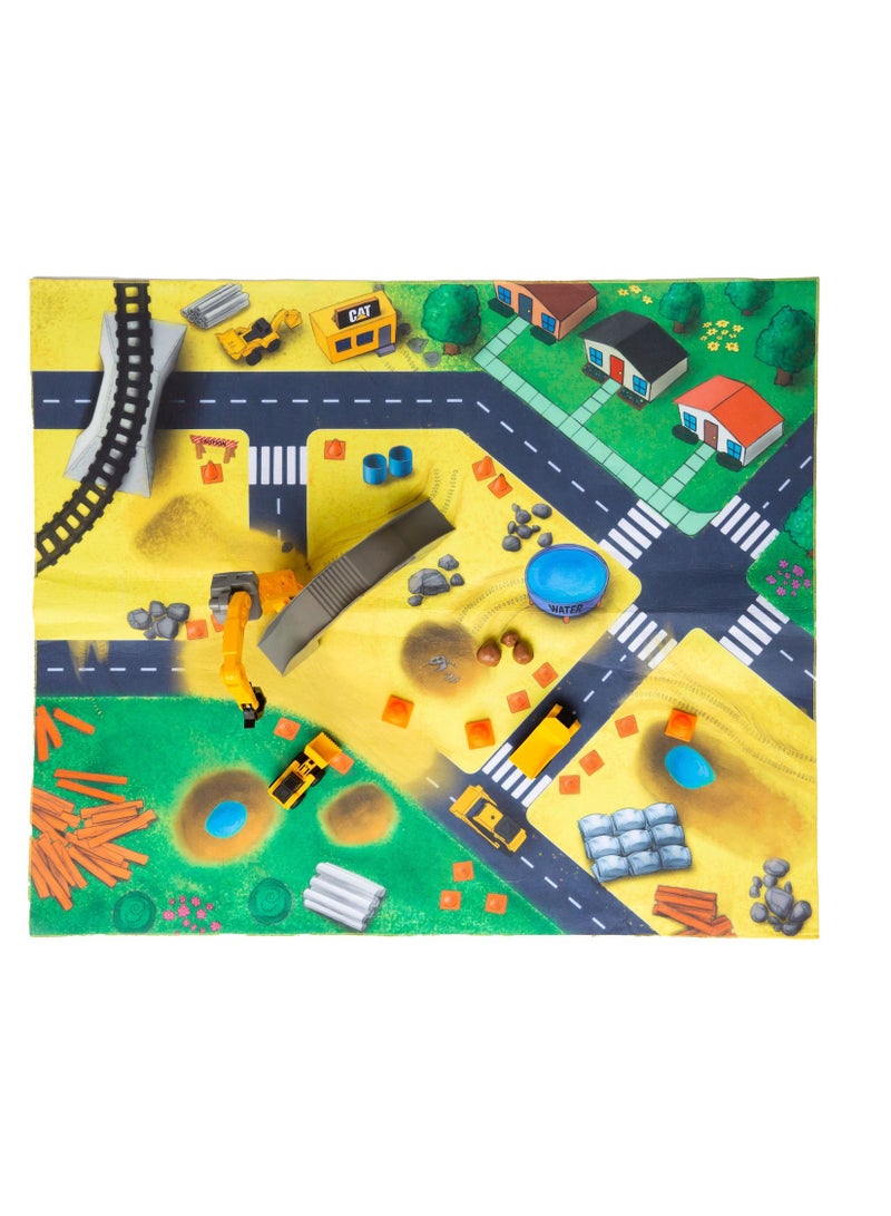 Cat Little Machine Construction Mat