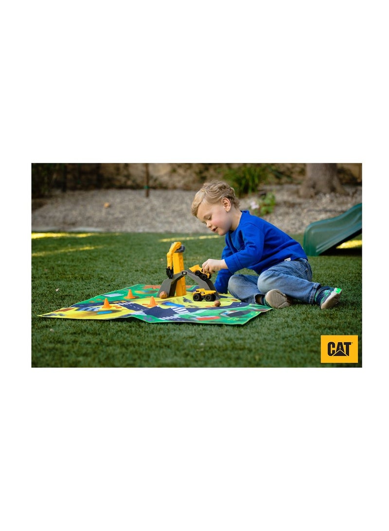 Cat Little Machine Construction Mat