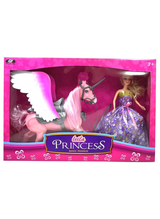 Leila Princess And Magic Pegasus Play Set