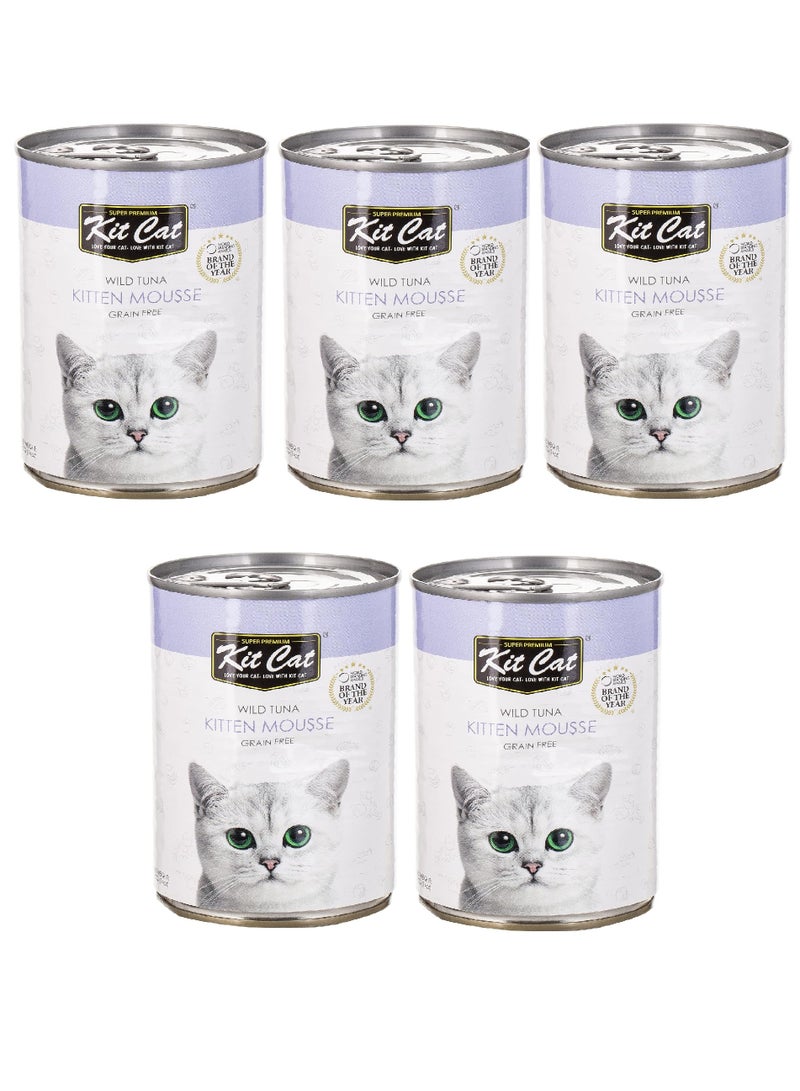 Wild Tuna Kitten Mousse Canned Cat Wet Food 5X400g