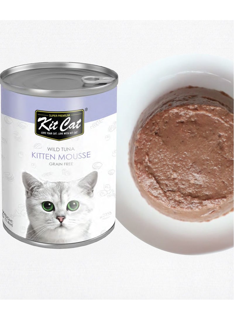 Wild Tuna Kitten Mousse Canned Cat Wet Food 5X400g