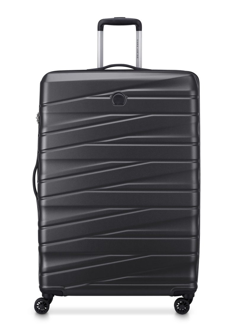 Delsey Tiphanie 82cm Hardcase 4 Double Wheel Expandable Check-In Luggage Trolley Case Grahite - 00389283101ME