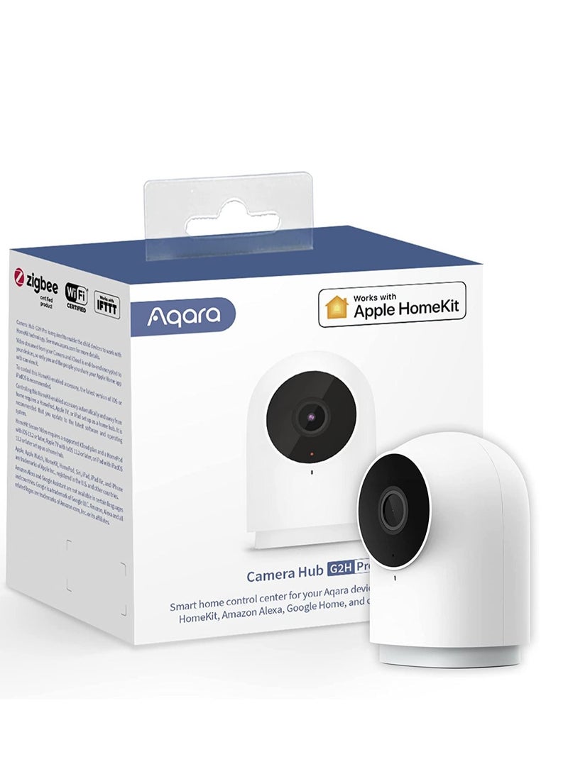 Aqara Security Camera Hub Indoor G2H Pro, 1080p HD Camera, Compatible with Apple HomeKit, Alexa, Google Assistant, Works with IFTTT - White