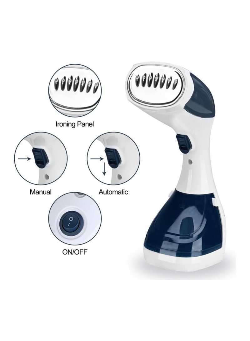 Handheld Steamer Garment 1100W Home/Travel UseBlue/White 200ml Water Tank