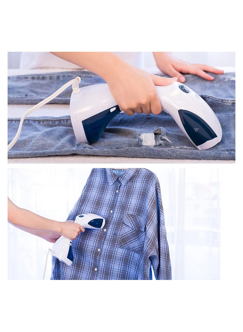 Handheld Steamer Garment 1100W Home/Travel UseBlue/White 200ml Water Tank