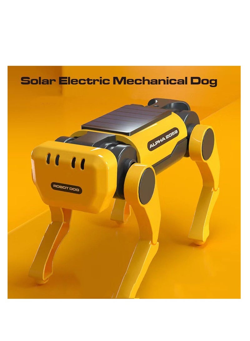 Solar Powered Creative And Fun Assembly Design Electronic Mechanical Dog
