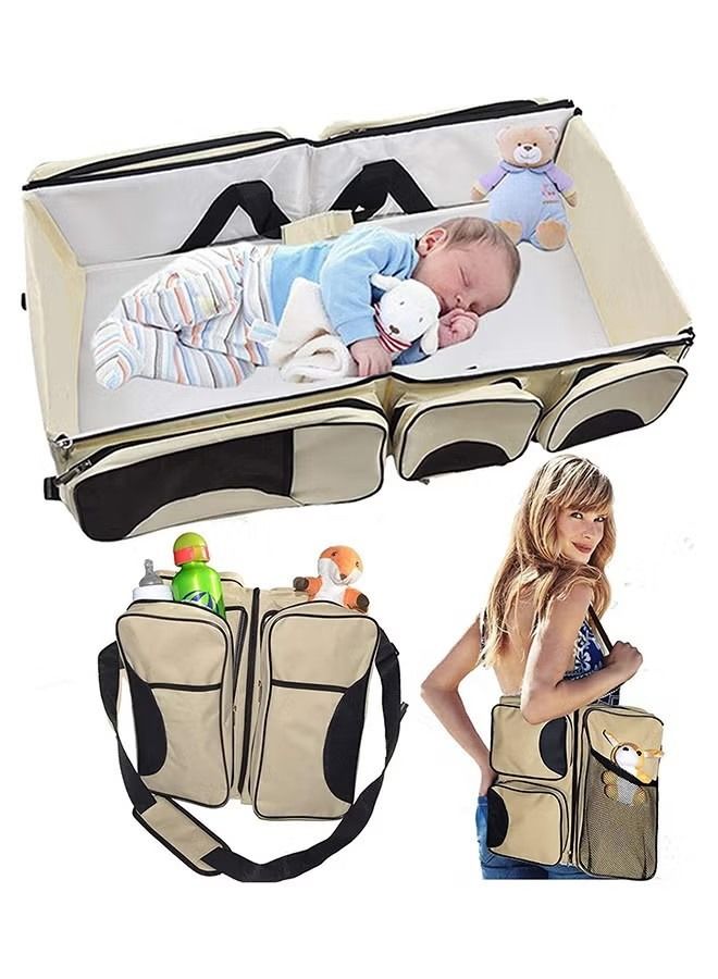 Goolsky 2 in 1 Multi-functional Traveling Baby Sleeping and Diaper Bag With Large Capacity