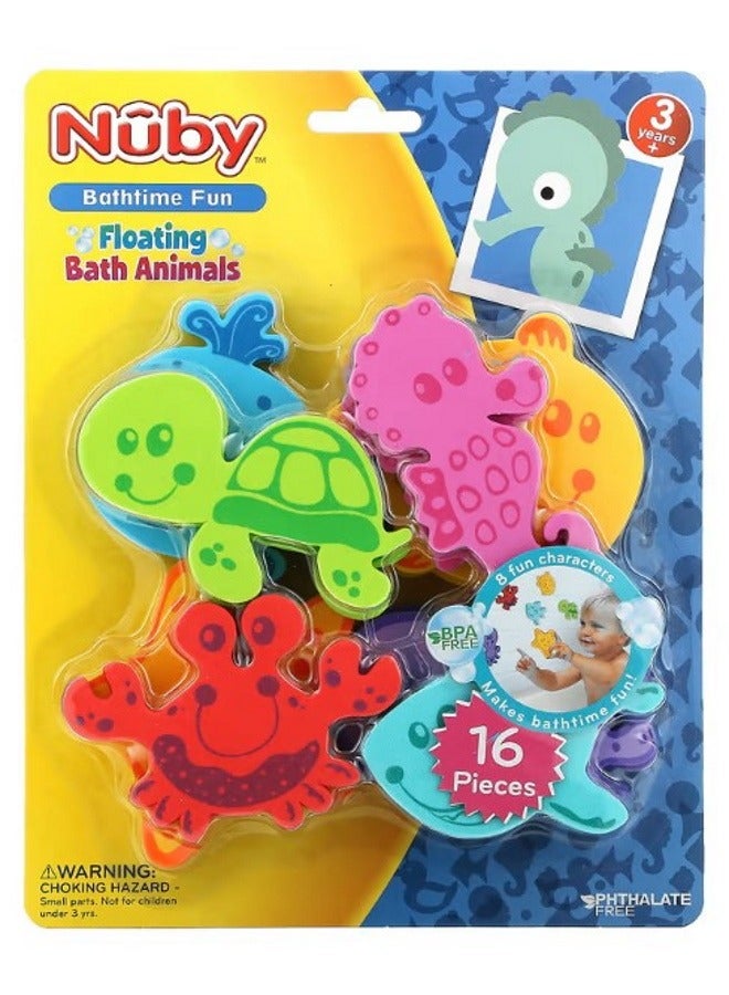 Floating Bath Animals 3 Years 16 Pieces