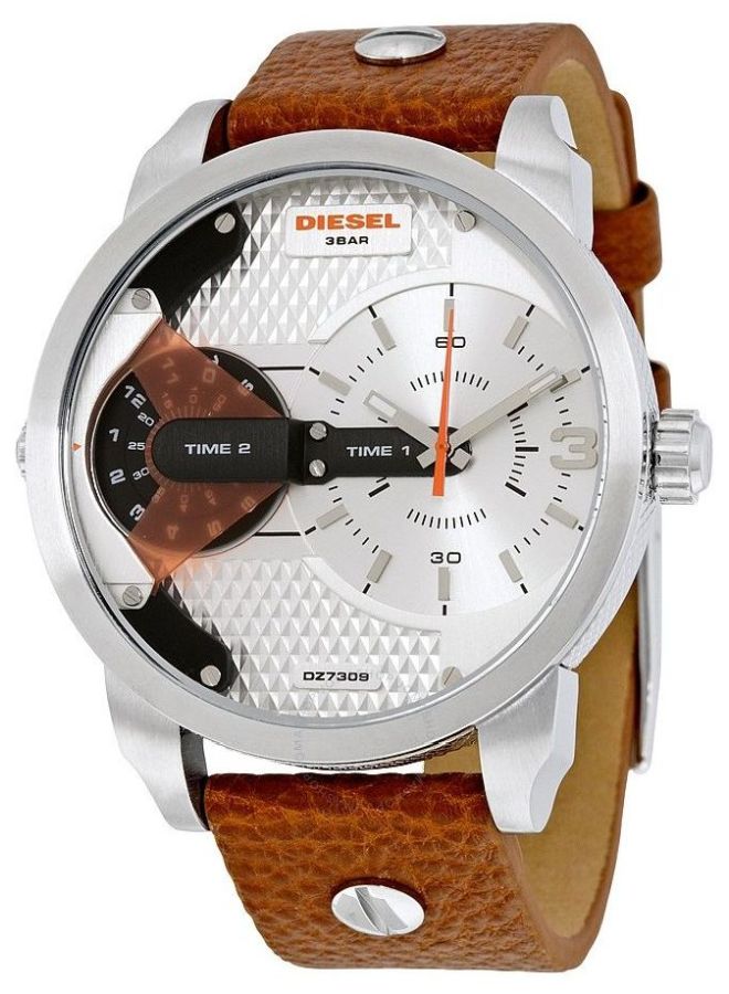 men Round Shape Analog Wrist Watch 38 mm - Brown - DZ7309