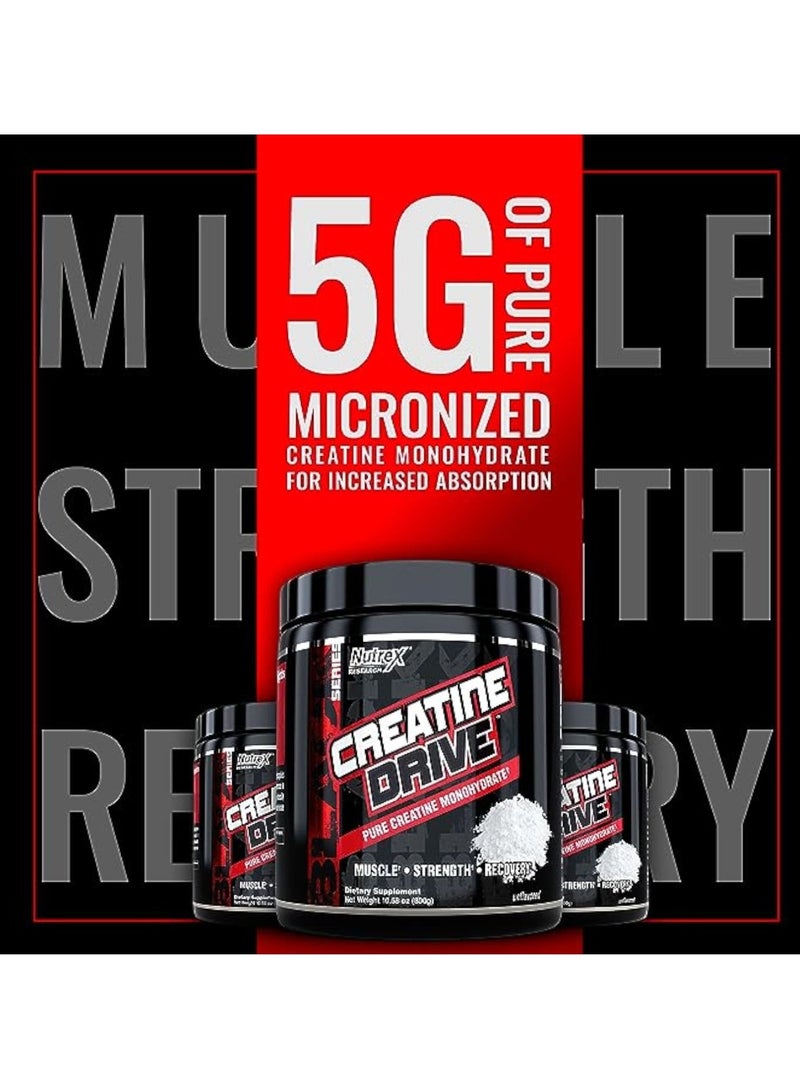 Creatine Drive Pure Creatine Monohydrate Unflavored 300g