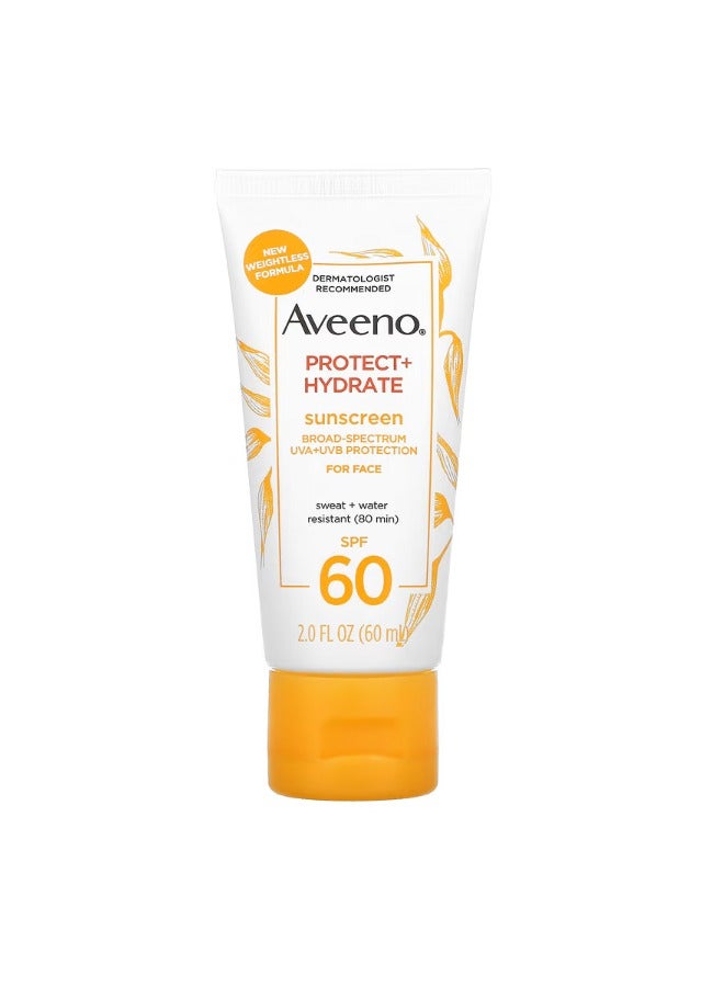 Protect + Hydrate Sunscreen For Face SPF 60 2 fl oz 60 ml