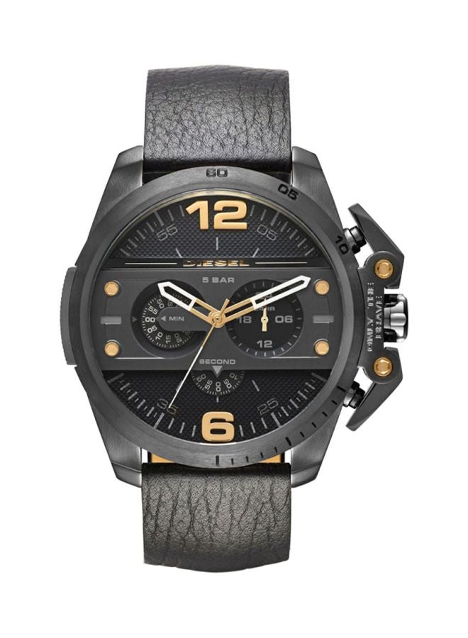 Men's Leather Chronograph Watch DZ4386