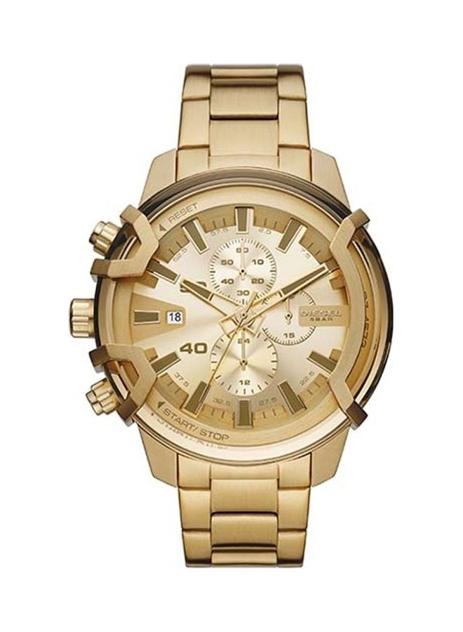 Men's Griffed Stainless Steel Chronograph Wrist Watch DZ4573 - 48mm - Gold
