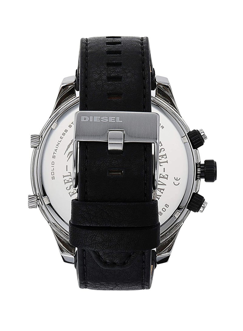 Men's Leather Chronograph Wrist Watch DZ7415