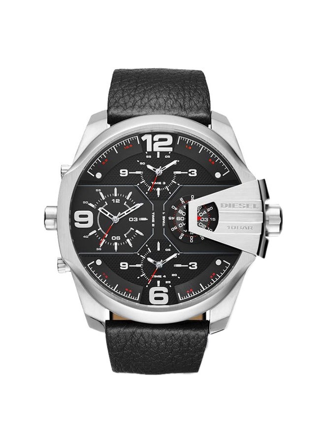 Men's Leather Chronograph Wrist Watch 3DZ7376