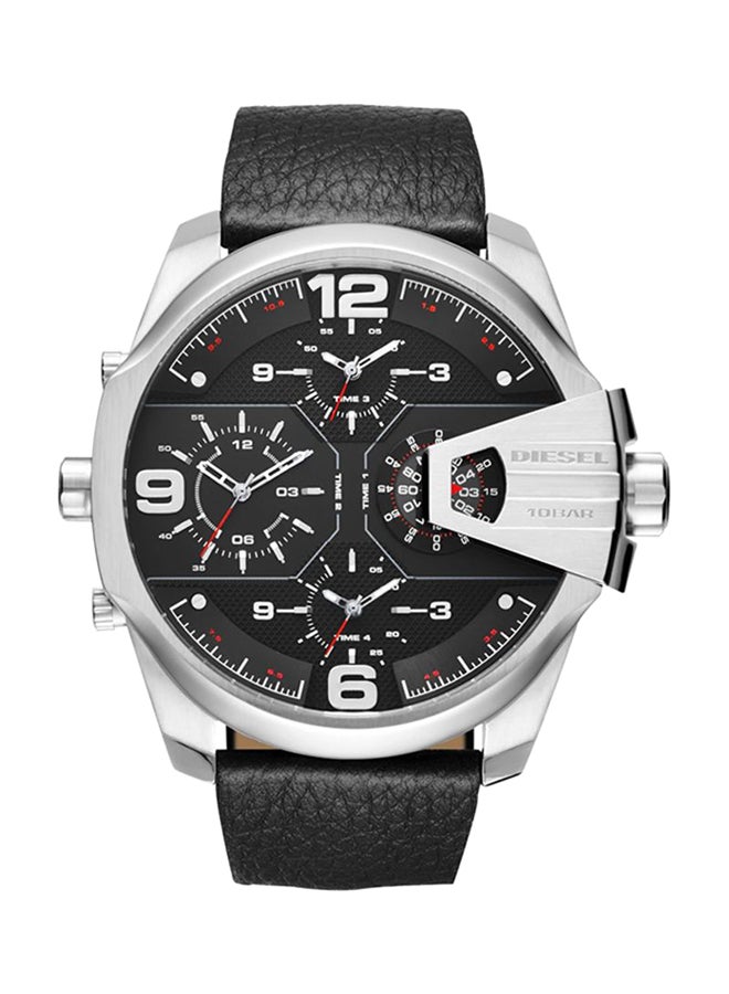 Men's Uber Chief Leather Chronograph Watch