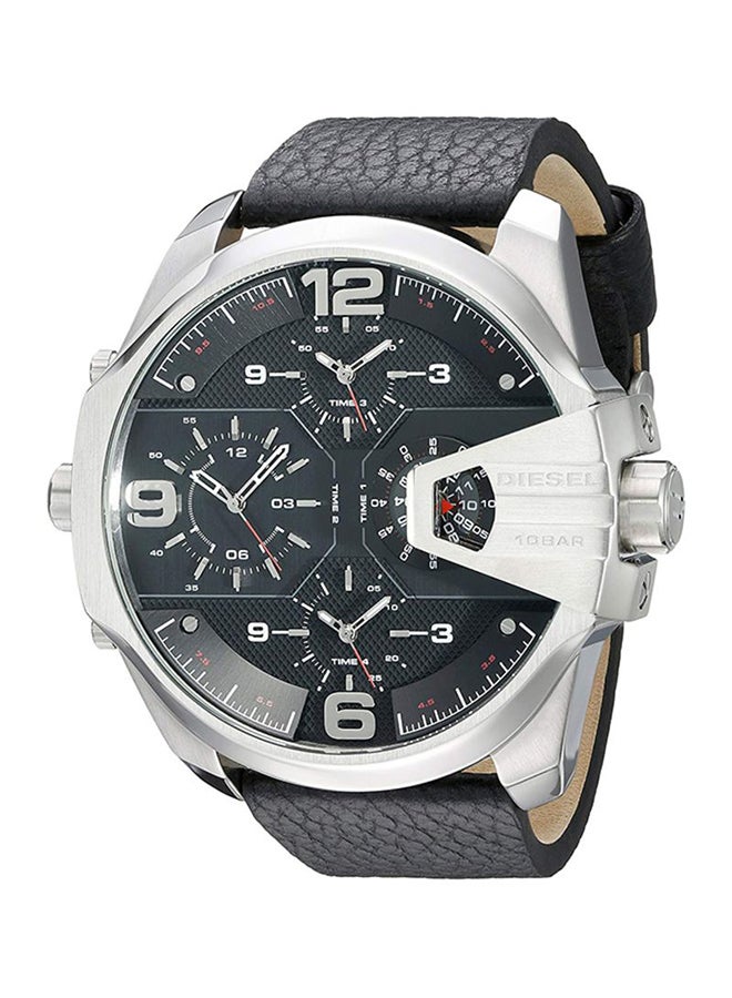 Men's Uber Chief Leather Chronograph Watch