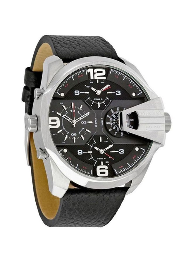 Men's Uber Chief Leather Chronograph Watch